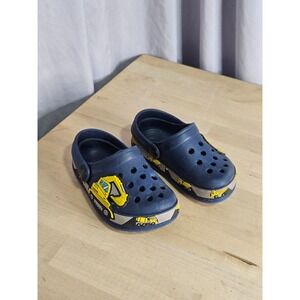 Navy Blue Excavator Water Shoe Size 6 Toddler Clogs Kids Shoes